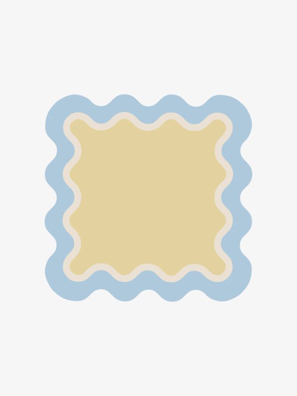 Dessous de verre Waves raphia