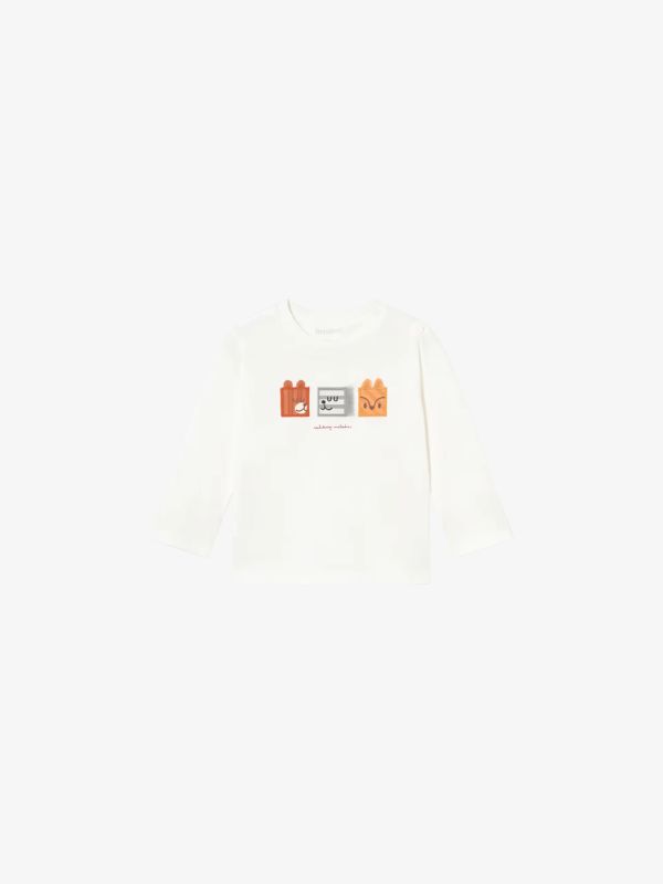 chemise à manches longues  blanc