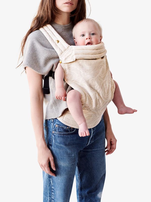 Porte-bébé "Zeitgeist Argus Oat" beige à petits motifs, ARTIPOPPE