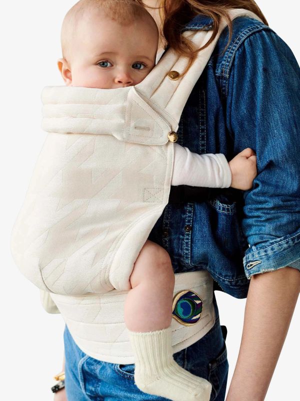 Porte-bébé "Zeitgeist Tweed W" beige à petits motifs, ARTIPOPPE