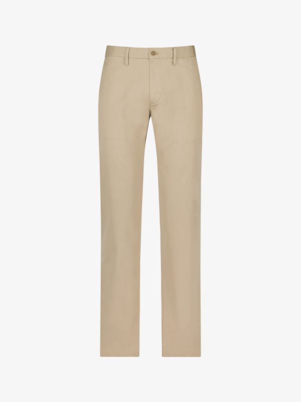 Chinohose "Performance Pique Zip Reg Polo" beige