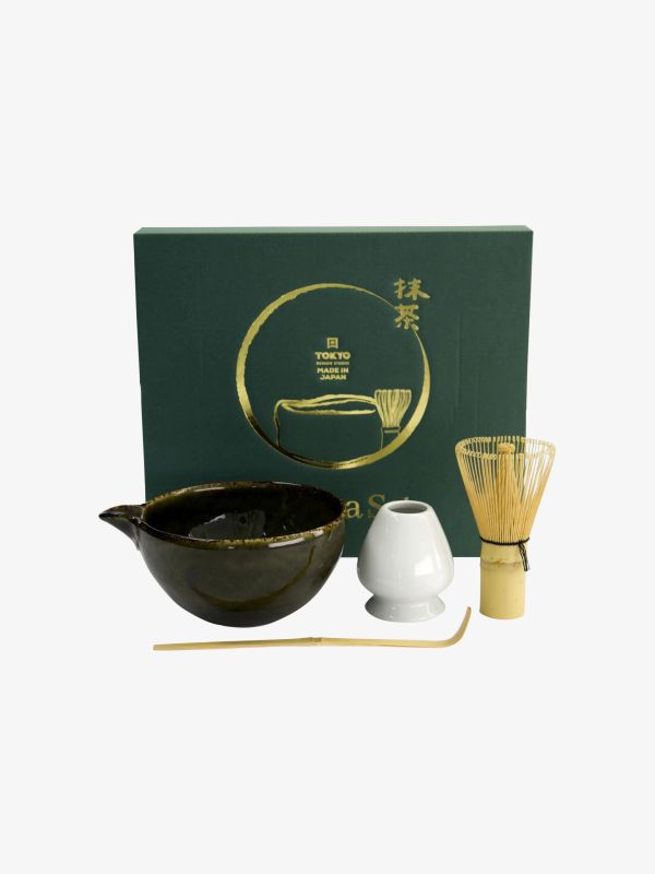 Matcha Set Unofu dunkelolive