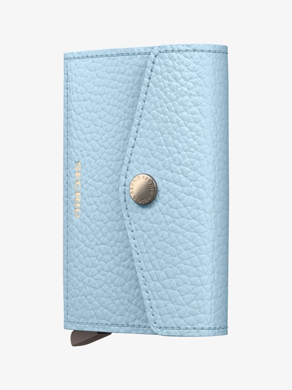 Kartenetui ENVELOPE pastellblau kariert