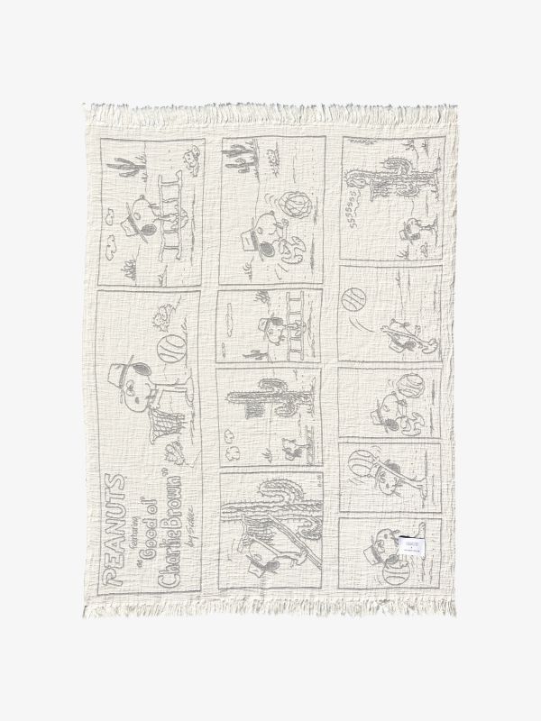 Wohndecke weiss/schwarz