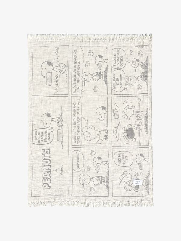 Wohndecke weiss/schwarz