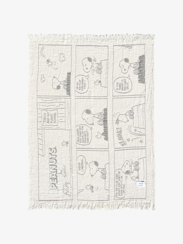 Wohndecke weiss/schwarz