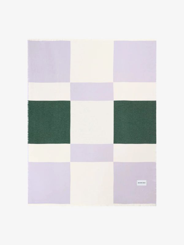 Wohndecke Check Bold lila/klein gemustert