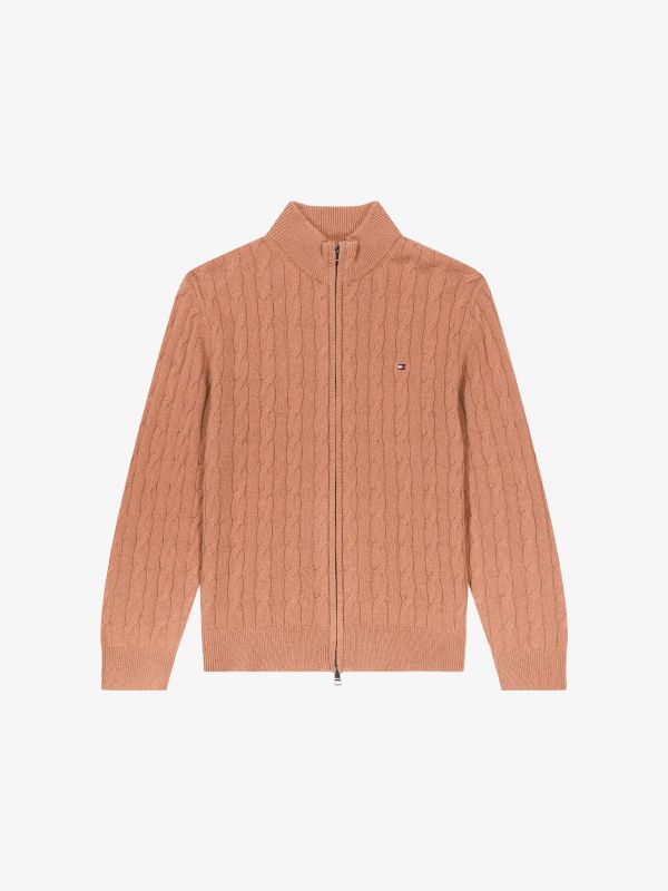 Strickjacke cognac