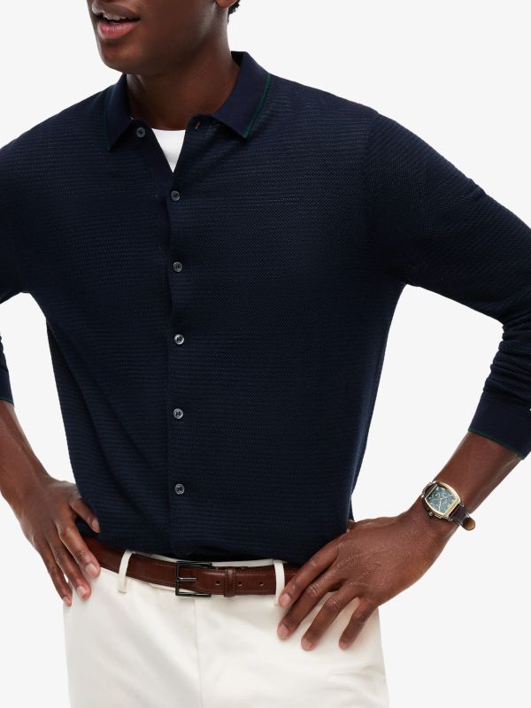 Strickjacke navy, TOMMY HILFIGER