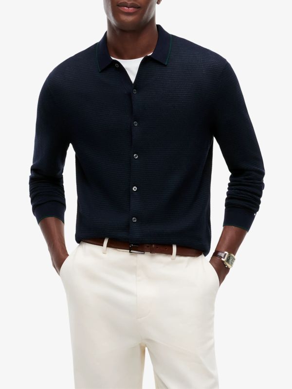 Strickjacke navy, TOMMY HILFIGER