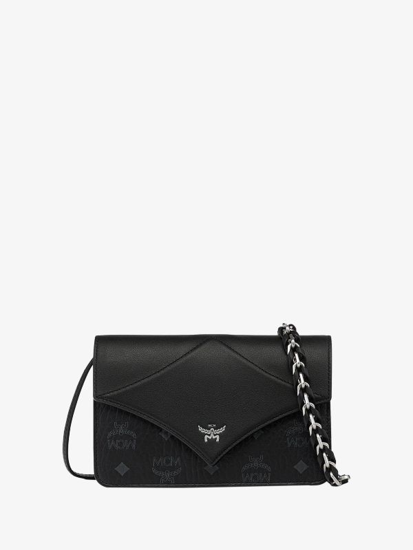 Schultertasche schwarz