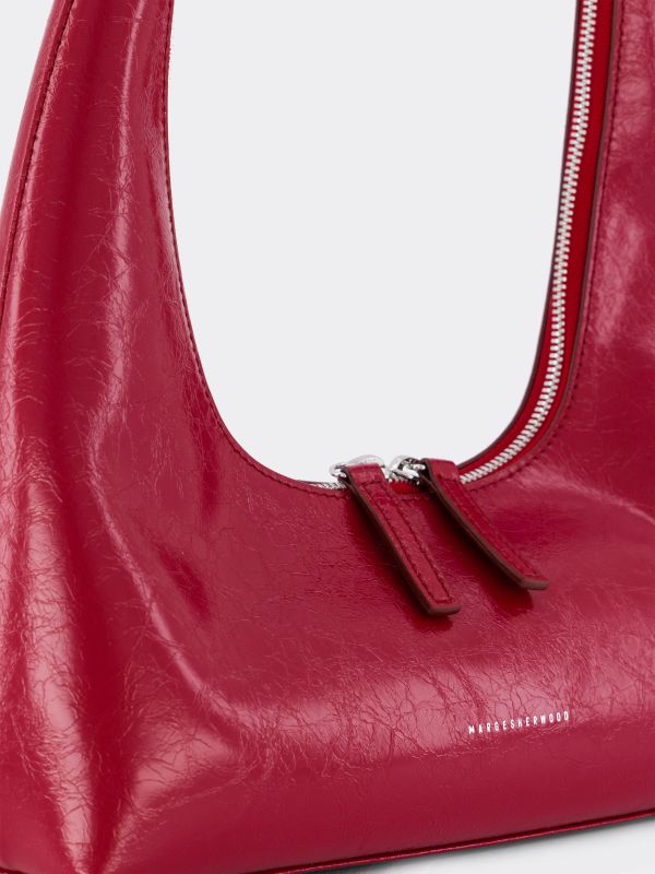 Sac à bandoulière "Hobo" rouge, MARGESHERWOOD