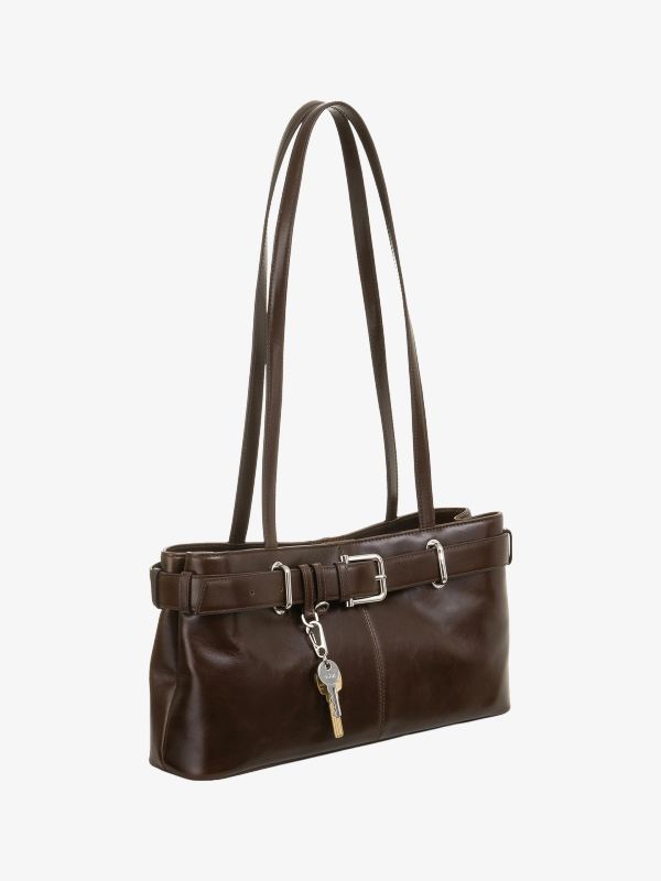 Schultertasche braun, OSOI