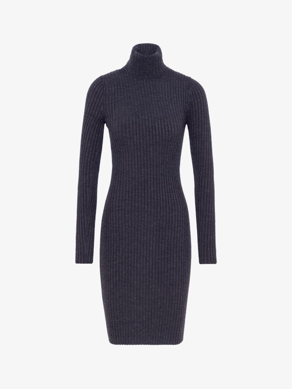 Strickkleid anthrazit