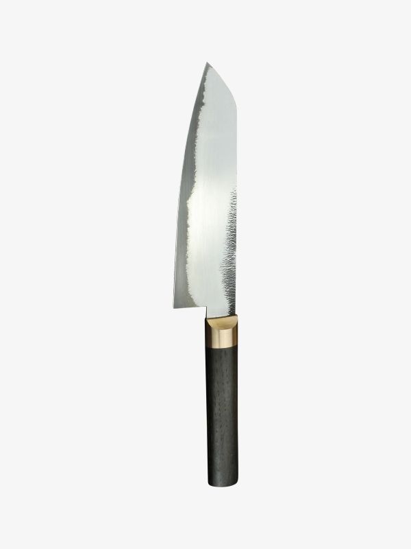 Couteau SANTOKU brun clair