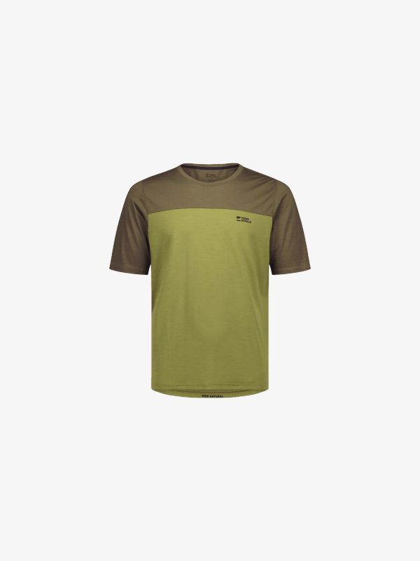 Velotrikot Diversion Merino Bike Jersey Short Sleeve lindgrün