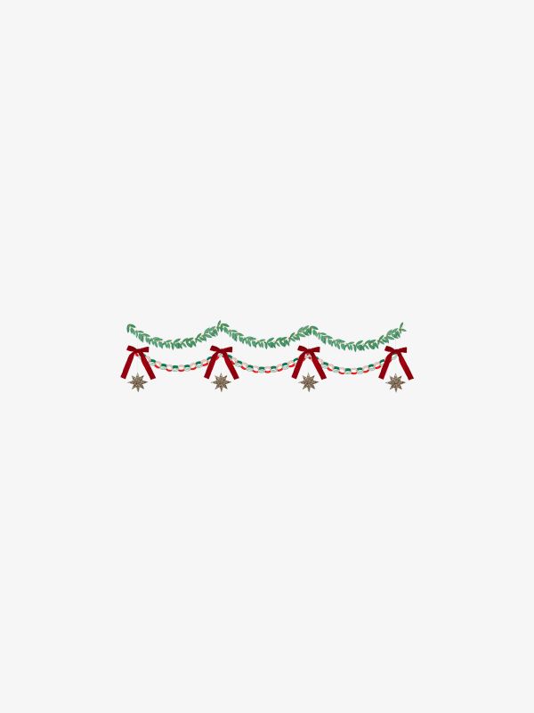 Guirlande de Noël rouge