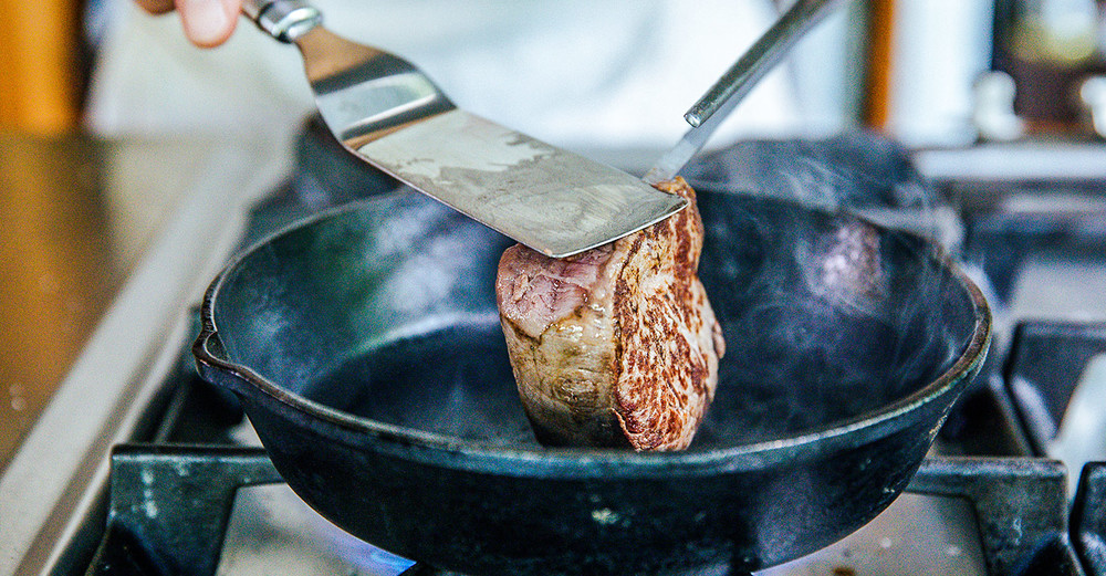 Wagyu Rind zubereiten