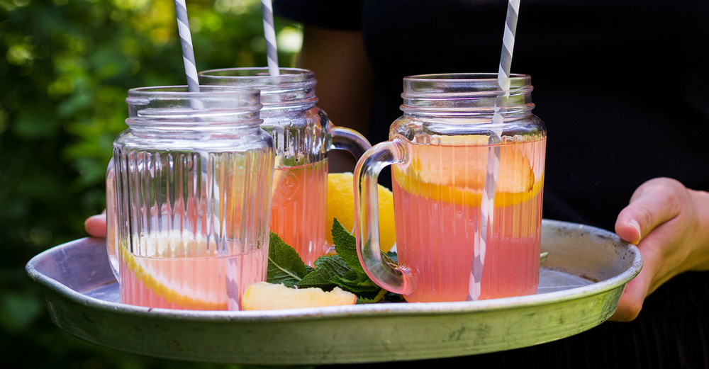 Pfirsich Zitronen Limonade zubereiten