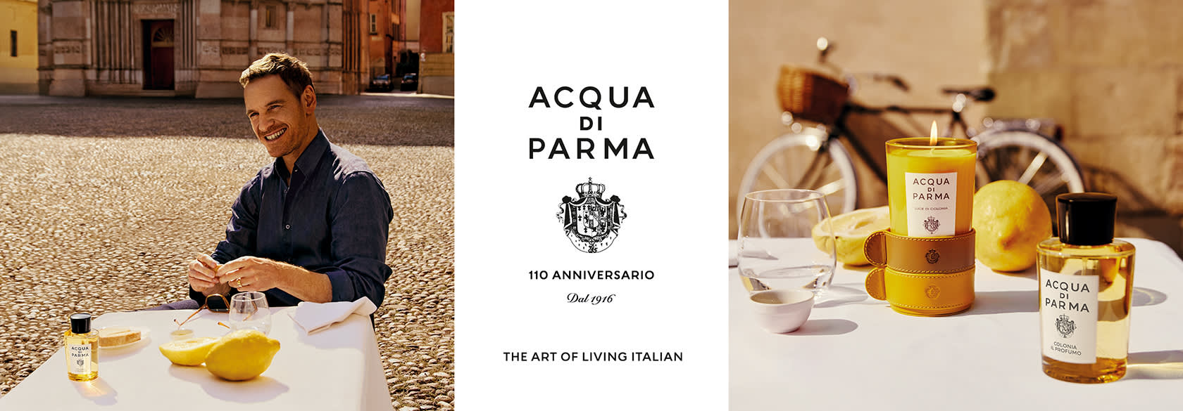 Symbole du raffinement italien, Acqua di Parma perpétue un héritage de plus d'un siècle, en alliant l'artisanat traditionnel au design moderne. Initié par Colonia, parfum emblématique de la Maison, grâce à la vision du baron Carlo Magnani, Acqua di Parma est l'essence même du dynamisme, de la modernité et de la singularité de la vie moderne. Destinée à l'usage personnel du baron et d'un nombre restreint de proches, cette composition originale est une invitation permanente à un Art de Vivre résolument novateur, ainsi qu’à une existence pleine de vitalité et de lumière.