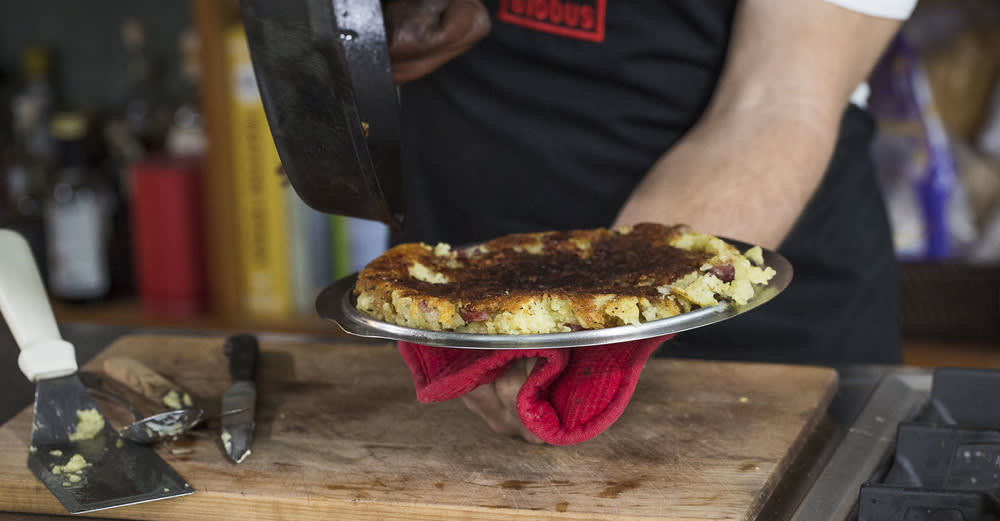 Rösti richtig wenden
