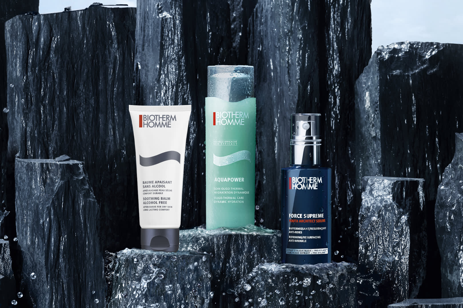 Pas de détour, pas de long discours, juste l’essentiel du soin pour homme : Biotherm Homme, N°1 du soin pour homme(1). Parce que Biotherm Homme a inventé la cosmétique masculine en 1985. Parce que la peau des hommes a des besoins spécifiques. Parce que les hommes exceptionnels exigent des soins exceptionnels. (1) Source Nielsen Suisse, marché sélectif des Soins Homme, ventes en valeur 2015.