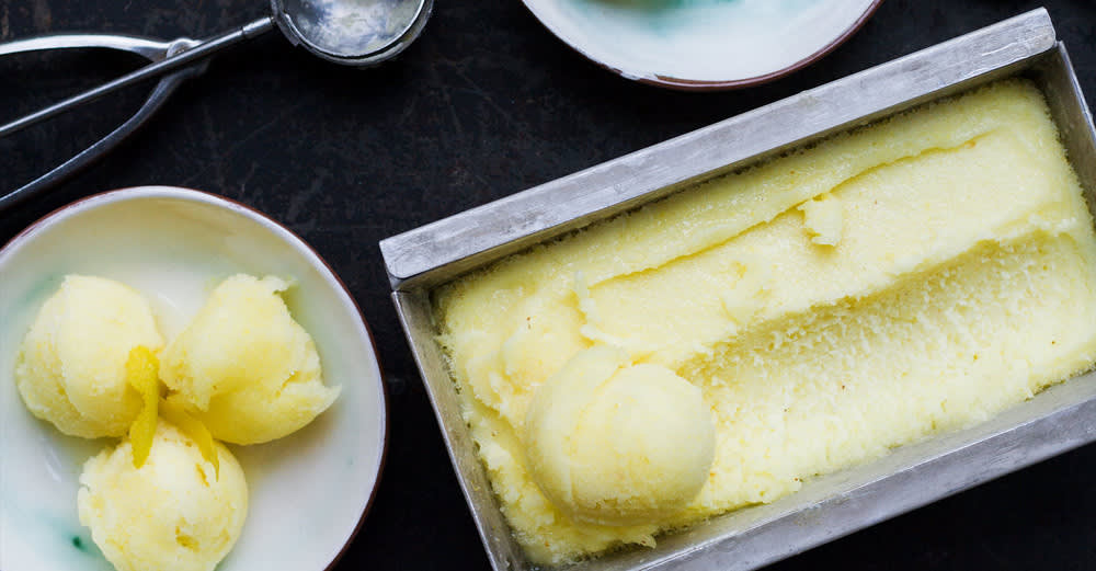 Zitronensorbet