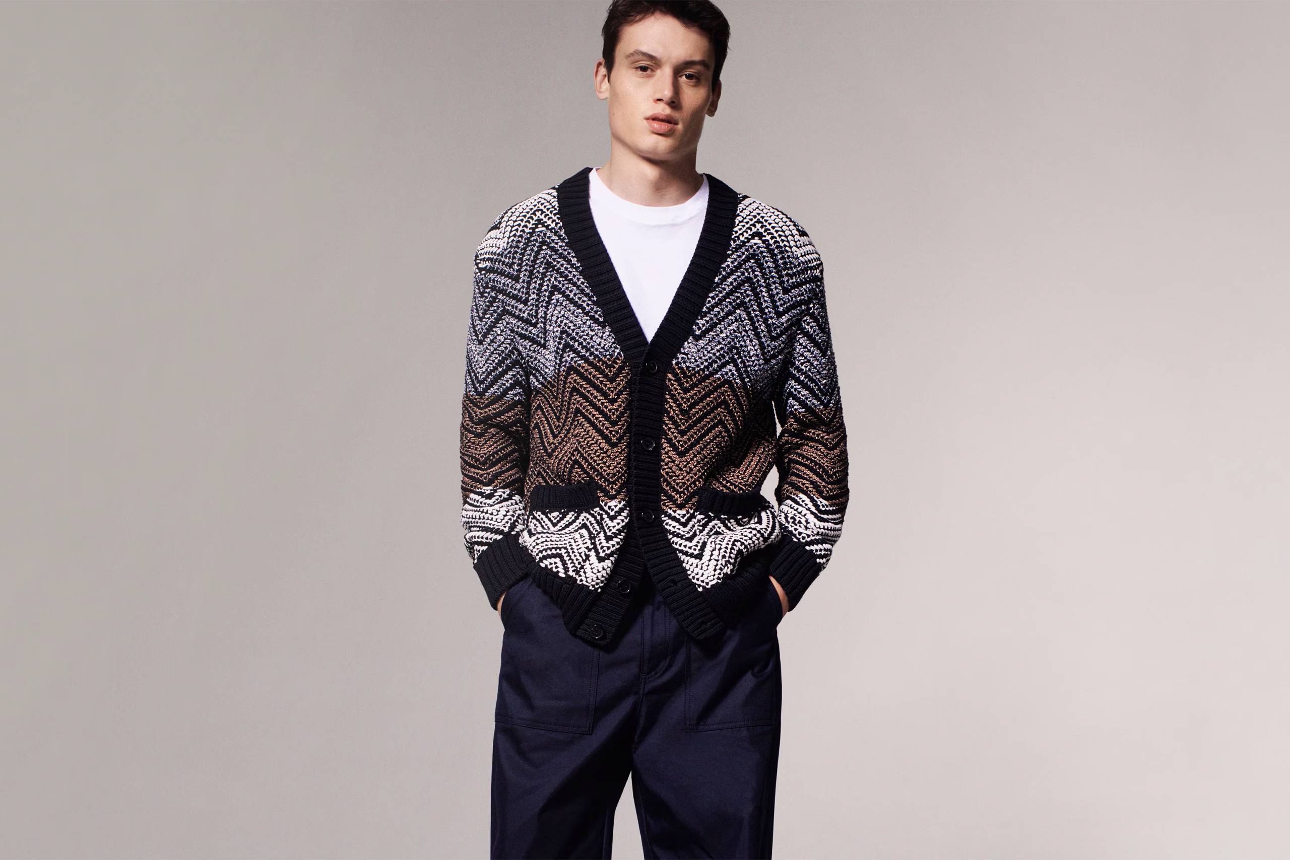 MARC O'POLO Strickjacke dunkelbraun