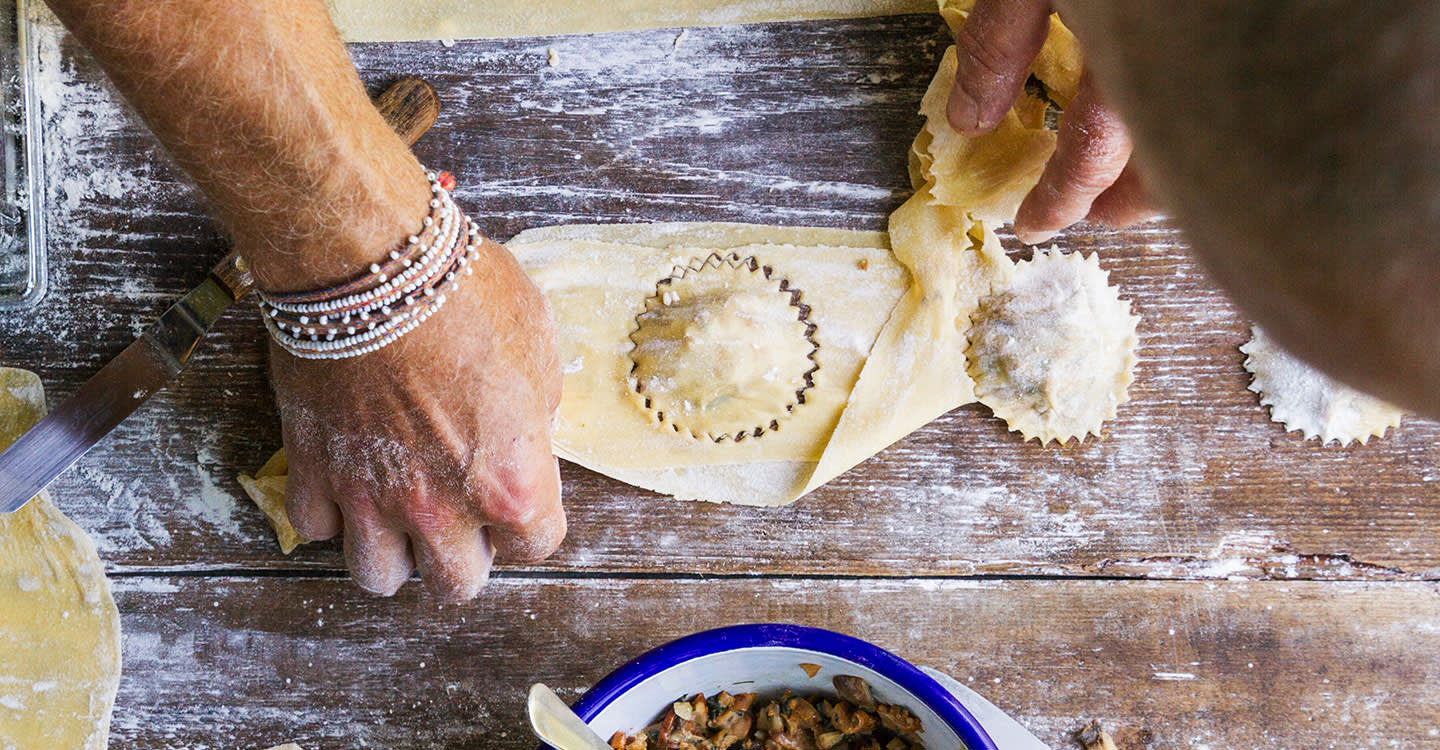 Ravioliteig zubereiten