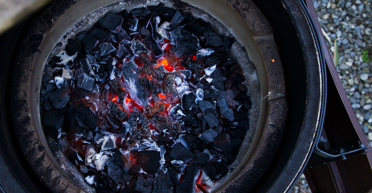 Grill einheizen