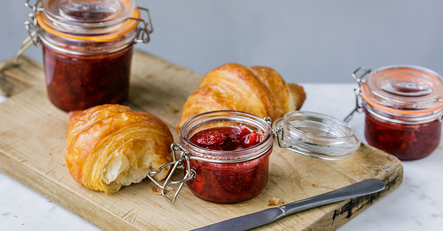 Erdbeeren Orangen Konfitüre kochen